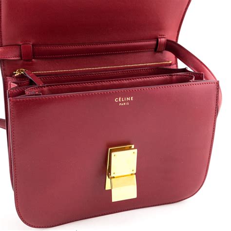 celine small classic bag in box calfskin|Celine.